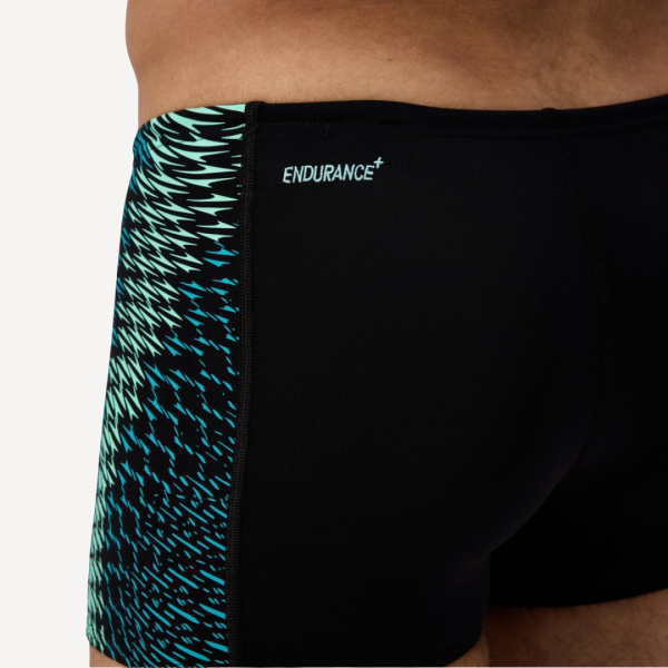 Плавки-шорты Speedo Endurance+ MAX Tech Panel Aquashort (Мужской; 34 (50); черный/зеленый)